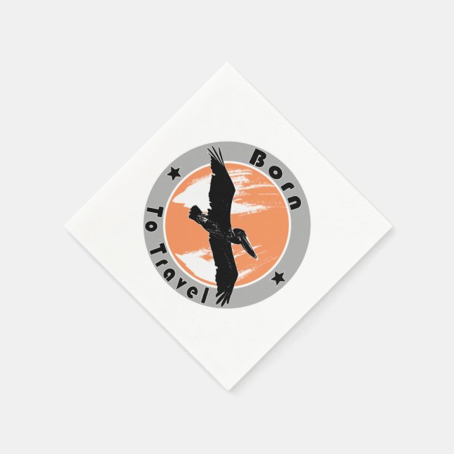 Born to travel  napkins (Corner)