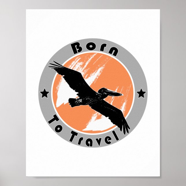 Born to travel  poster (Front)