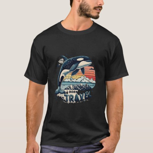 Born to Travel The Dolphins Journey T_Shirt