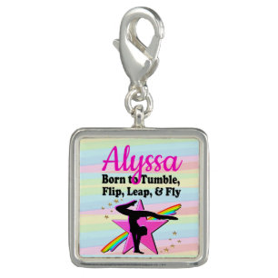 BORN TO TUMBLE, FLIP, LEAP AND FLY CHARM