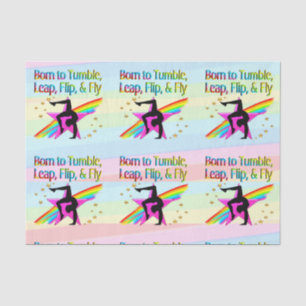 BORN TO TUMBLE GYMNASTICS TISSUE PAPER