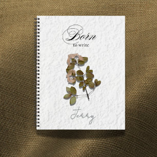 Born to Write Poetcore Name Design Notebook