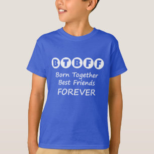 Born Together BFF Boys Tee for Twins, Triplets