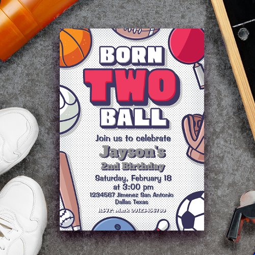 Born Two Ball - 2nd Birthday Boy 