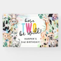 Born TWO be Wild! Safari Animals 2nd Birthday