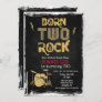 Born TWO Rock Rock Star 2nd Birthday Invitation