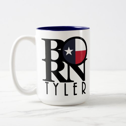 BORN tyler Texas 15oz Two_Tone Coffee Mug