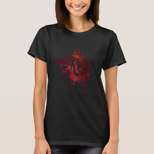 Born Wild Wolf Wolves Blood Animal Howl Graphic  T_Shirt