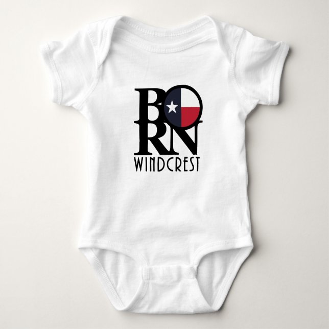 BORN Windcrest Texas Baby Bodysuit (Front)