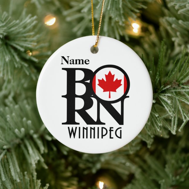 BORN Winnipeg Ceramic Ornament (Tree)