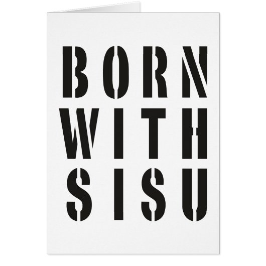 Born With Sisu Cards (Front)