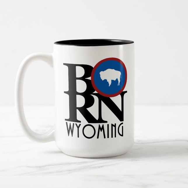 BORN Wyoming 15oz Two-Tone Coffee Mug (Left)