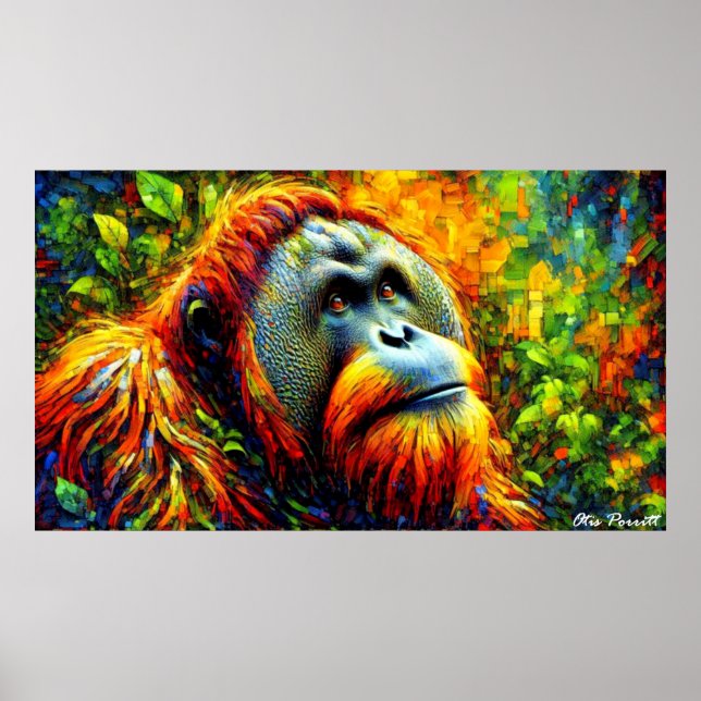 Bornean orangutan 5 poster (Front)