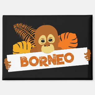 Borneo Cute Orangutan Magnet