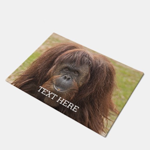 Borneo Orangutan Beautiful Photography Doormat
