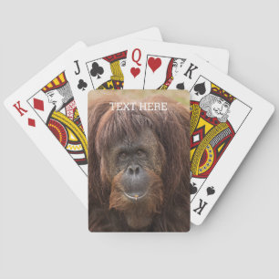 Borneo Orangutan Beautiful Photography Poker Cards