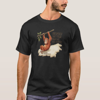 Borneo Orangutan Kalimantan Map Conservation Tee
