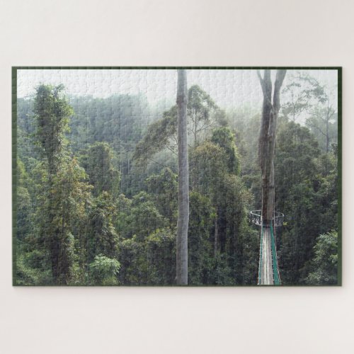 Borneo Rainforest Jungle Canopy Treetop Scene Jigsaw Puzzle