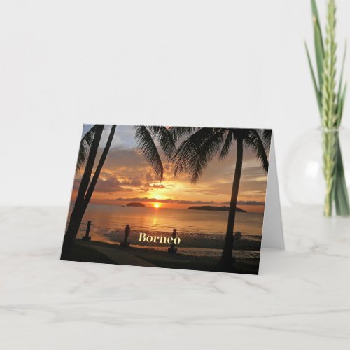 Borneo Sunset Card