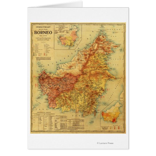 BorneoPanoramic MapBorneo Cards (Front)
