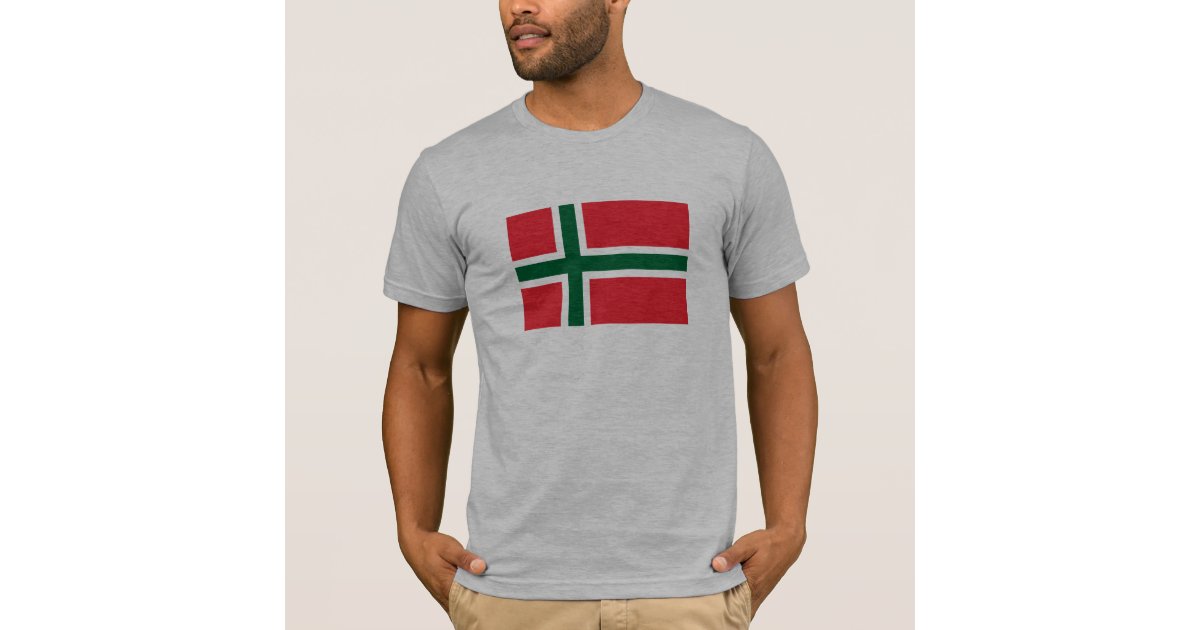 stille kobling Begge Bornholm Amt Flag T-shirt | Zazzle