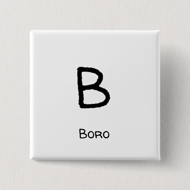 boro b button (Front)