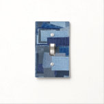 Boro Boro Blue Jean Patchwork Denim Shibori Light Switch Cover at Zazzle