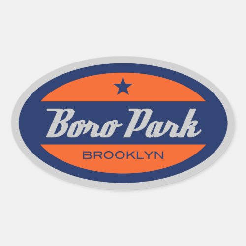 Boro Park Oval Sticker