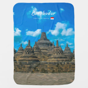 Borobudur, Indonesia - Ancient Buddhist Temple Baby Blanket