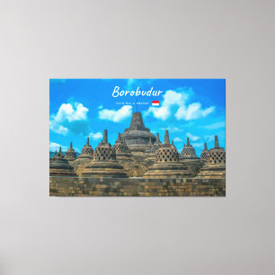 Borobudur, Indonesia - Ancient Buddhist Temple Canvas Print