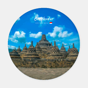 Borobudur, Indonesia - Ancient Buddhist Temple Coaster Set