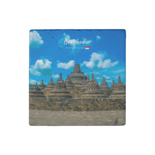 Borobudur, Indonesia - Ancient Buddhist Temple Stone Magnet