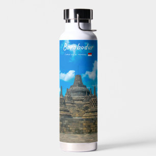 Borobudur, Indonesia - Ancient Buddhist Temple Water Bottle