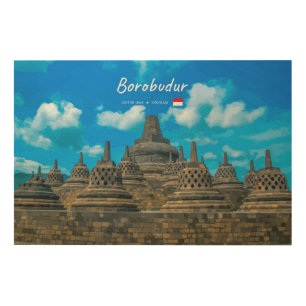 Borobudur, Indonesia - Ancient Buddhist Temple Wood Wall Art