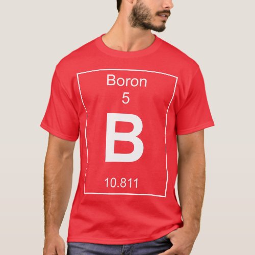 Boron Element Costume Periodic able Chemistry Fun  T_Shirt