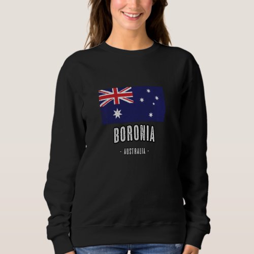Boronia Australia Aussie City Merch  Australian Fl Sweatshirt