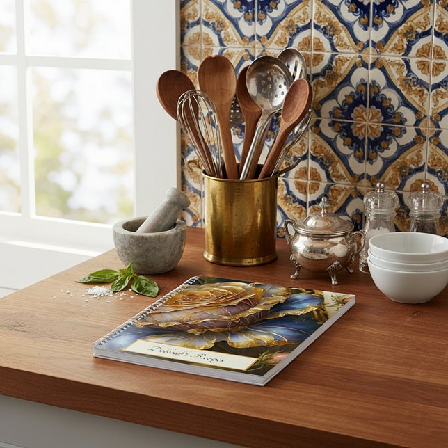 Boroque flowers  personalized recipe notebook (Creator Uploaded)