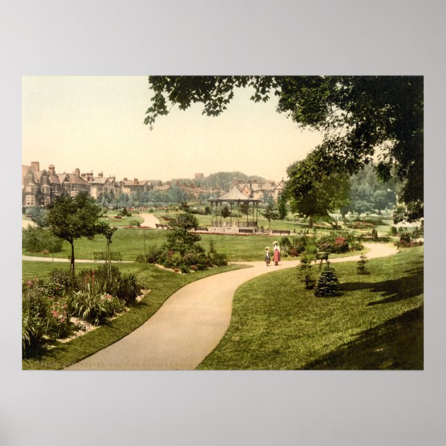 Borough Gardens, Dorchester, Dorset, England Poster (Front)