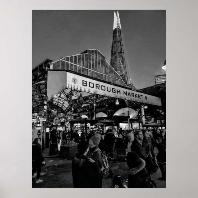 Borough Market London Bridge Poster (Front)