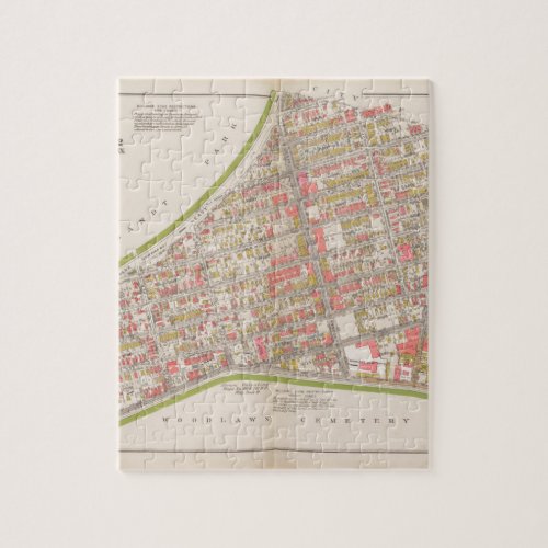 Borough of the Bronx map Jigsaw Puzzle