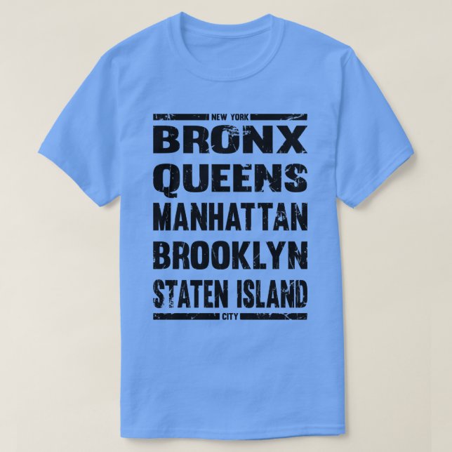 Boroughs of new york T-Shirt (Design Front)