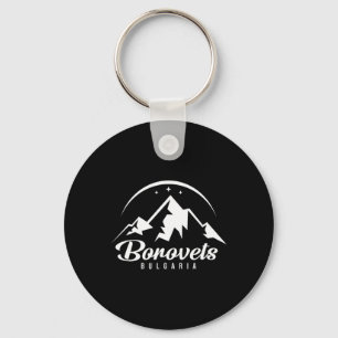 Borovets Bulgaria Ski Resort Skiing Snowboarding Keychain