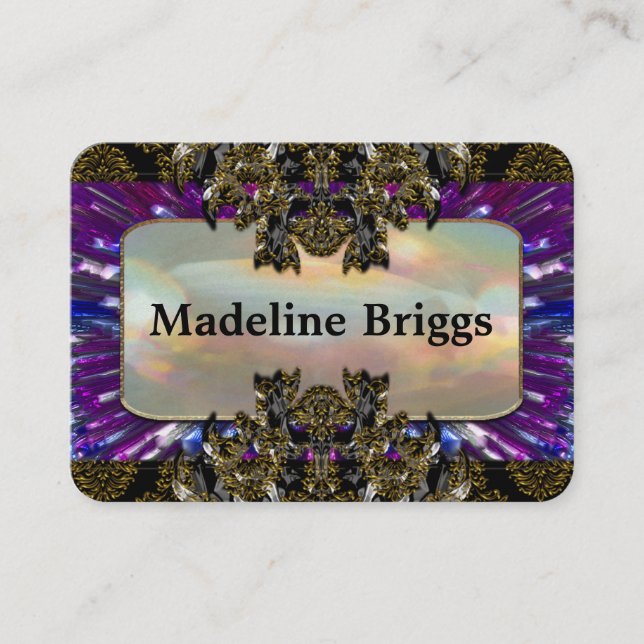 Borpuff 2.5" Elegant Professional Business Card (Front)