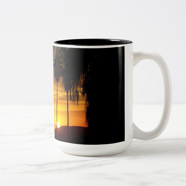 BORREGO SPRINGS FIRST LIGHT - CALIFORNIA Two-Tone COFFEE MUG (Right)