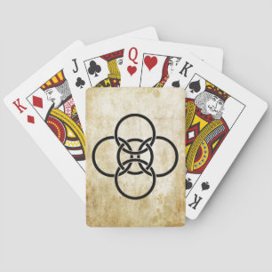 Borromean Cross Rings Poker Cards