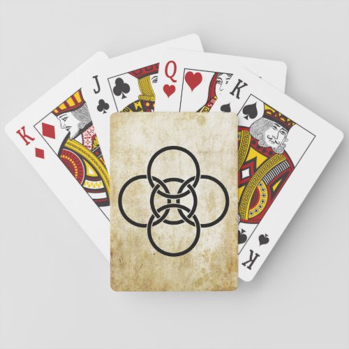 Borromean Cross Rings Poker Cards