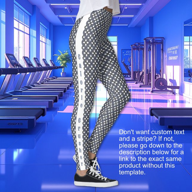 Borromean Rings - Blue Purple and Gray WITH TEXT Leggings (Borromean Rings - Blue Purple and Gray WITH TEXT Leggings)