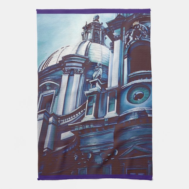 Borromini’s Facade Kitchen Towel (Vertical)