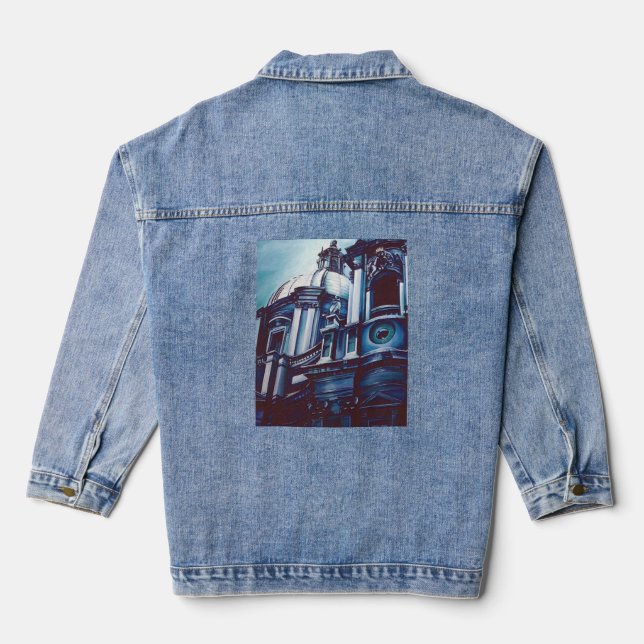 Borromini's Facade Denim Jacket (Back)
