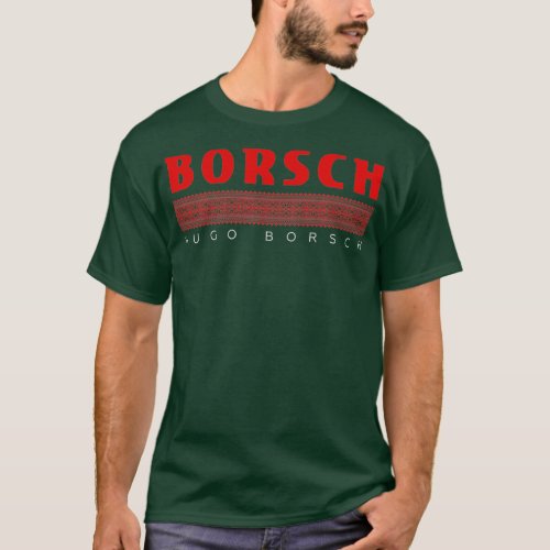 Borsch Ukraine Traditional Ornament Ukrainian T_Shirt